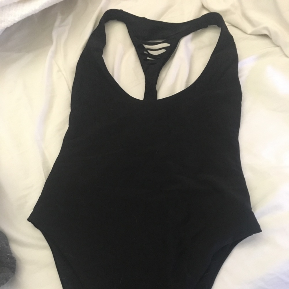 Black, one piece swimsuit - NEW WITH TAGS